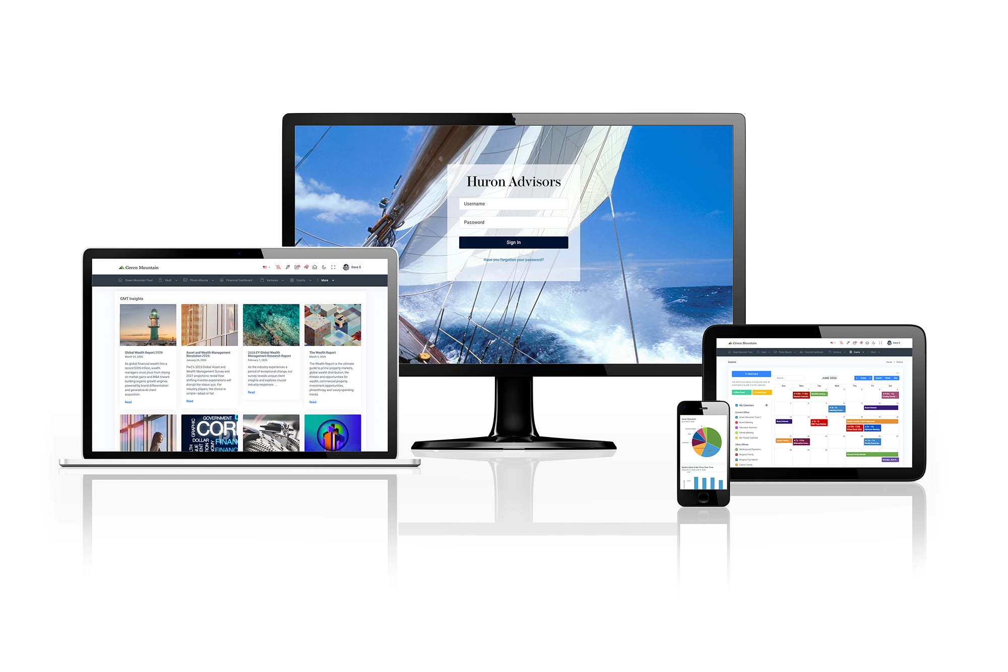 Summitas platform on desktop, laptop, tablet, and mobile devices