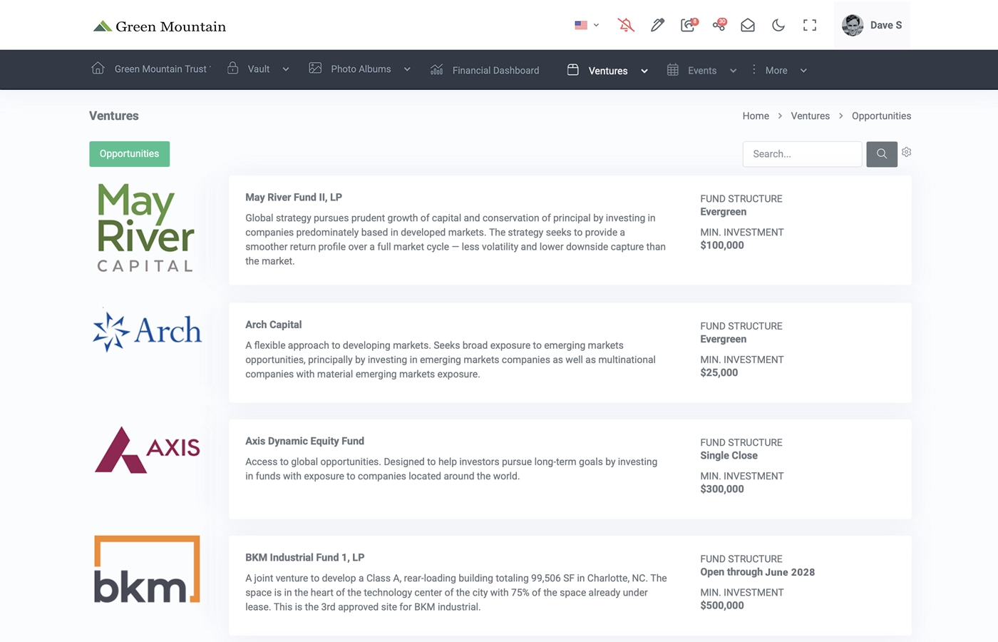 Summitas Ventures - deal pipeline management with investment tracking and portfolio monitoring